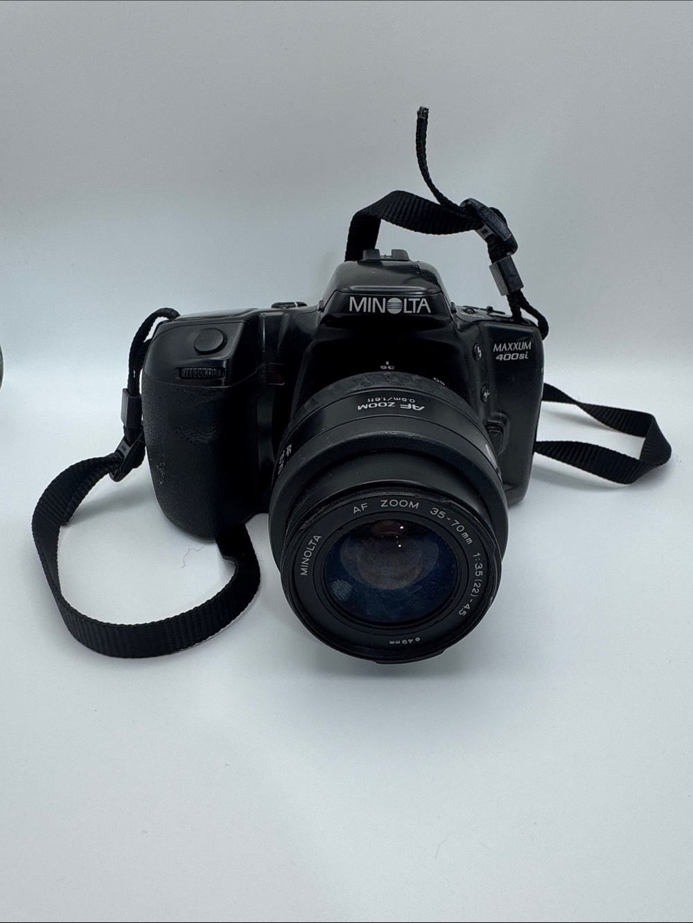 Minolta Maxxum 400SI 35mm SLR Film Camera With AF Zoom Lens Untested AS IS